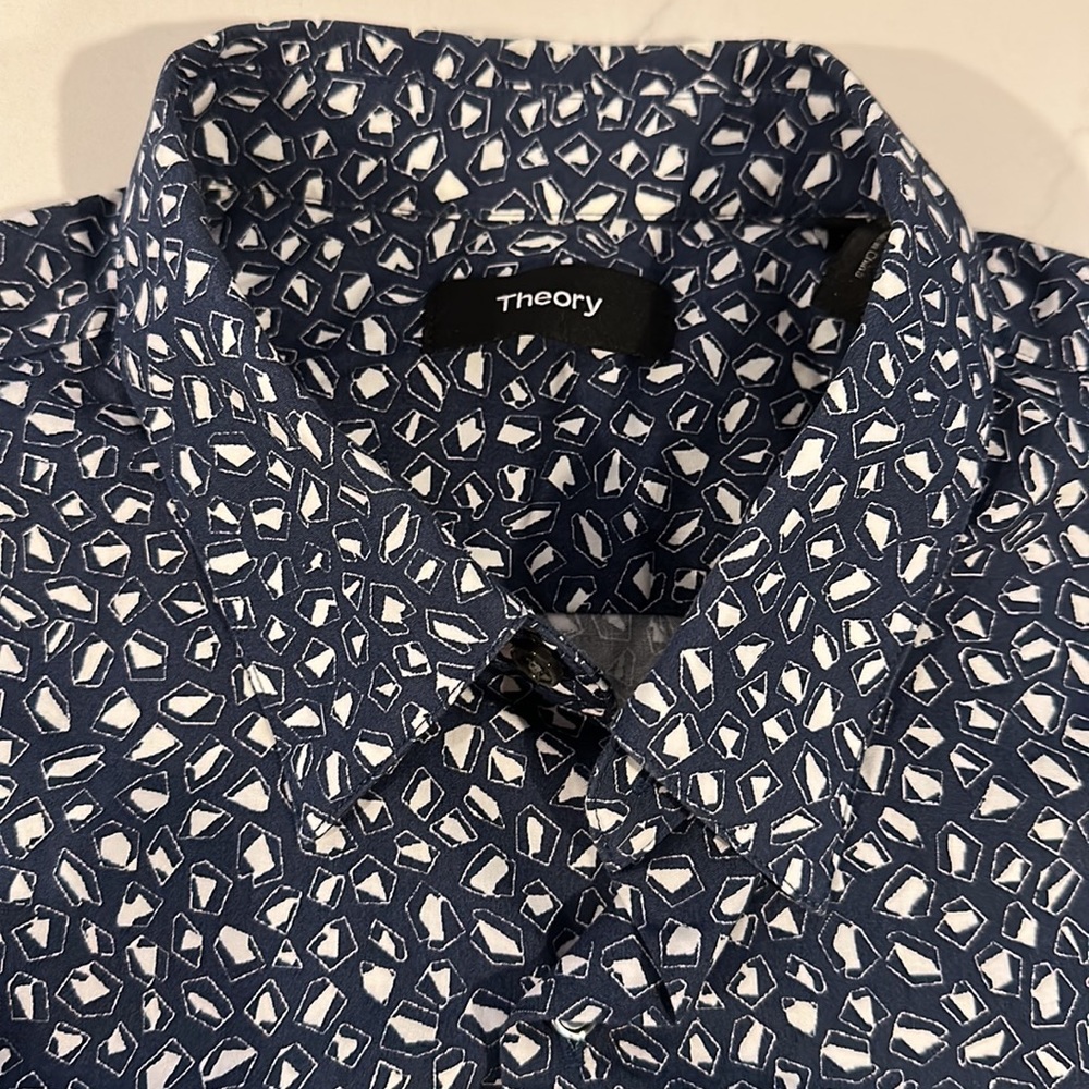 Theory short sleeve button down